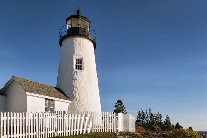 a lighthouse in Maine